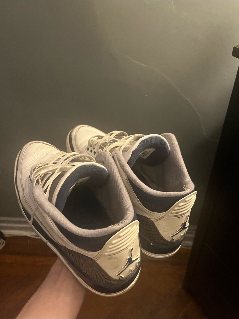 Midnight Navy Jordan 3s Size 12